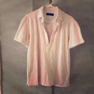 Pale pink buttoned linen shirt